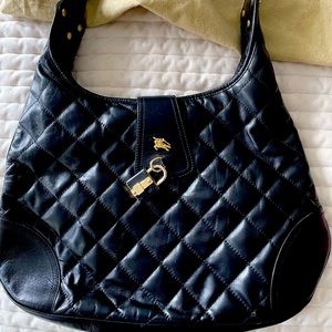 NWOT Burberry Quilted leather hobo bag